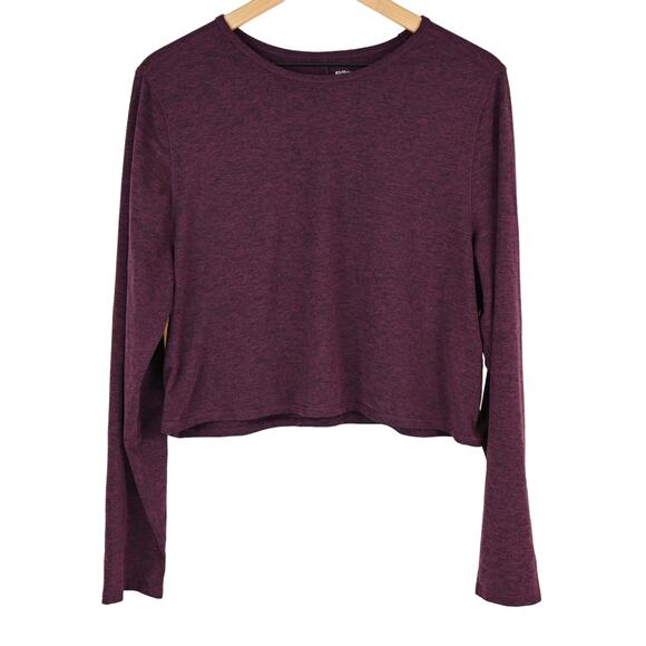 Girlfriend Collective Plum ReSet Cropped Long Sleeve, XXXL - Picture 1 of 5